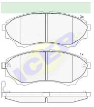 Icer Brakes 181822000 - JGO.PASTILLAS DEL.FORD-MAZDA