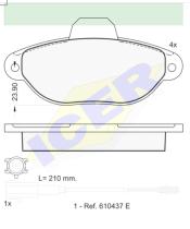 Icer Brakes 181844 - JGO.PASTILLAS