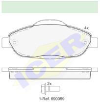 Icer Brakes 181851 - JGO.PASTILLAS