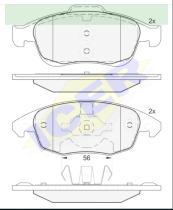 Icer Brakes 181852 - JGO.PASTILLAS DEL.CITROEN-PEUGEOT