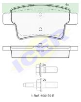 Icer Brakes 181853 - JGO.PASTILLAS