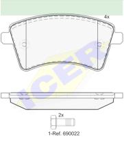 Icer Brakes 181854 - JGO.PASTILLAS