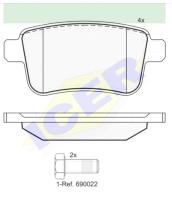 Icer Brakes 181855 - JGO.PASTILLAS