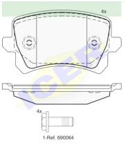 Icer Brakes 181857 - JGO.PASTILLAS