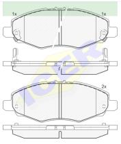 Icer Brakes 181867000 - JGO.PASTILLAS DEL.TOYOTA