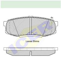 Icer Brakes 181875000 - JGO.PASTILLAS TRAS.LEXUS-TOYOTA