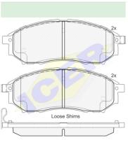 Icer Brakes 181876000 - JGO.PASTILLAS DEL.NISSAN-RENAULT