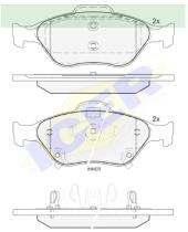 Icer Brakes 181877 - JGO.PASTILLAS DEL.TOYOTA