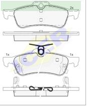 Icer Brakes 181878000 - JGO.PASTILLAS TRAS.TOYOTA