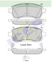 Icer Brakes 181881 - JGO.PASTILLAS FRENO FORD/MAZDA/SUZUKI 2006->