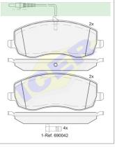 Icer Brakes 181912000 - JGO.PASTILLAS