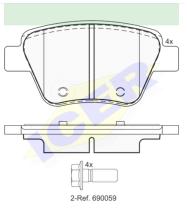 Icer Brakes 181967 - JGO.PASTILLAS