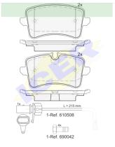 Icer Brakes 181986203 - JGO.PASTILLAS