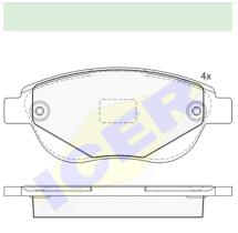 Icer Brakes 182011000 - PASTILLA DE FRENO