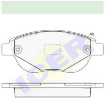 Icer Brakes 182011000 - PASTILLA DE FRENO