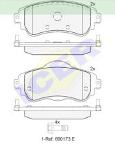 Icer Brakes 182027 - PASTILLA DE FRENO