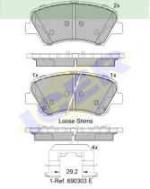 Icer Brakes 182029 - PASTILLA DE FRENO