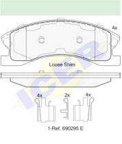 Icer Brakes 182075000 - JGO.PASTILLAS DEL. JEEP