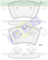 Icer Brakes 182086000 - JGO.PASTILLAS DEL. MERCEDES