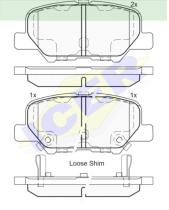 Icer Brakes 182118000 - JGO.PASTILLAS TRAS. CIT-MAZDA-MITS