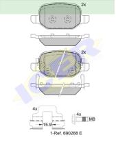 Icer Brakes 182127000 - JGO.PASTILLAS TRAS. FIAT