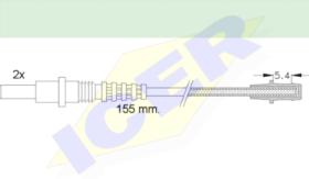 Icer Brakes 610157E - JGO.SENSORES DESGASTE FRENOS MERCEDES