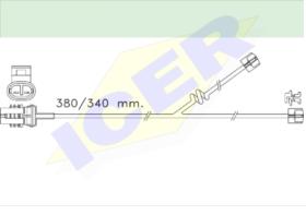 Icer Brakes 610356E - INDICAD.DESGAST.CAMION 2U.380/340MM