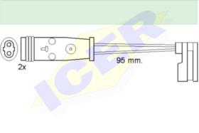 Icer Brakes 610370E - JGO.SENSORES DESGASTE FRENOS MERCEDES