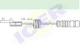 Icer Brakes 610405E - INDICAD.DESGASTE CAMION 2UD.240MM.