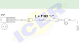 Icer Brakes 610457E - JGO.SENSORES DESGASTE FRENOS BMW