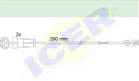 Icer Brakes 610468E - AVISADORES 2 US DE 290 MM I