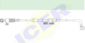 Icer Brakes 610479E - JGO.SENSORES DESGASTE FRENOS BMW