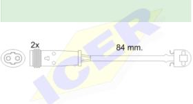 Icer Brakes 610484E - JGO.SENSORES DESGASTE FRENOS MERCEDES