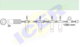 Icer Brakes 610501E - JGO.SENSORES DESGATE FRENOS MINI