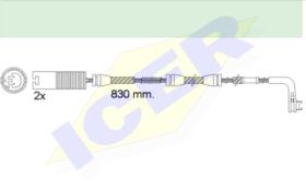 Icer Brakes 610503E - AVISADORES 2 US DE 830 MM B