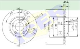 Icer Brakes 78BD01112 - JGO.DISCOS FRENO MERCEDES
