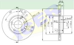 Icer Brakes 78BD01112 - JGO.DISCOS FRENO MERCEDES