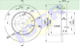 Icer Brakes 78BD01122 - JGO.DISCOS FRENO MERCEDES