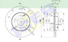 Icer Brakes 78BD01172 - JGO.DISCOS FRENO MERCEDES