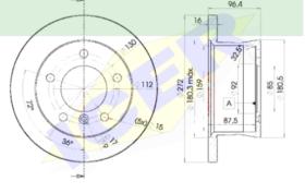 Icer Brakes 78BD01831 - DISCO FRENO MERCEDES (UNIDAD)