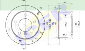 Icer Brakes 78BD01841 - DISCO FRENO MERCEDES (UNIDAD)