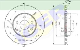 Icer Brakes 78BD04102 - JGO.DISCOS FRENO MERCEDES