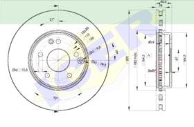 Icer Brakes 78BD04112 - JGO.DISCOS FRENO MERCEDES