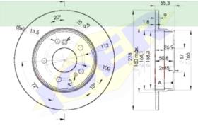 Icer Brakes 78BD04122 - JGO.DISCOS FRENO MERCEDES