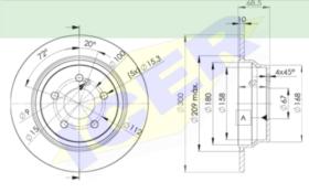 Icer Brakes 78BD04132 - JGO.DISCOS FRENO MERCEDES