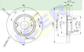 Icer Brakes 78BD05802 - JGO.DISCOS FRENO HYUNDAI