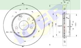 Icer Brakes 78BD08122 - JGO.DISCOS FRENO MERCEDES