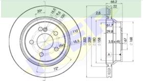 Icer Brakes 78BD09102 - JGO.DISCOS FRENO MERCEDES