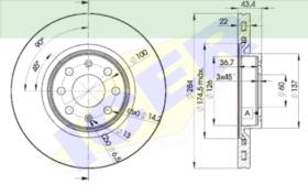 Icer Brakes 78BD09222 - JGO.DISCOS FRENO OPEL