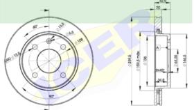 Icer Brakes 78BD10642 - JGO.DISCOS FRENO FORD/MAZDA